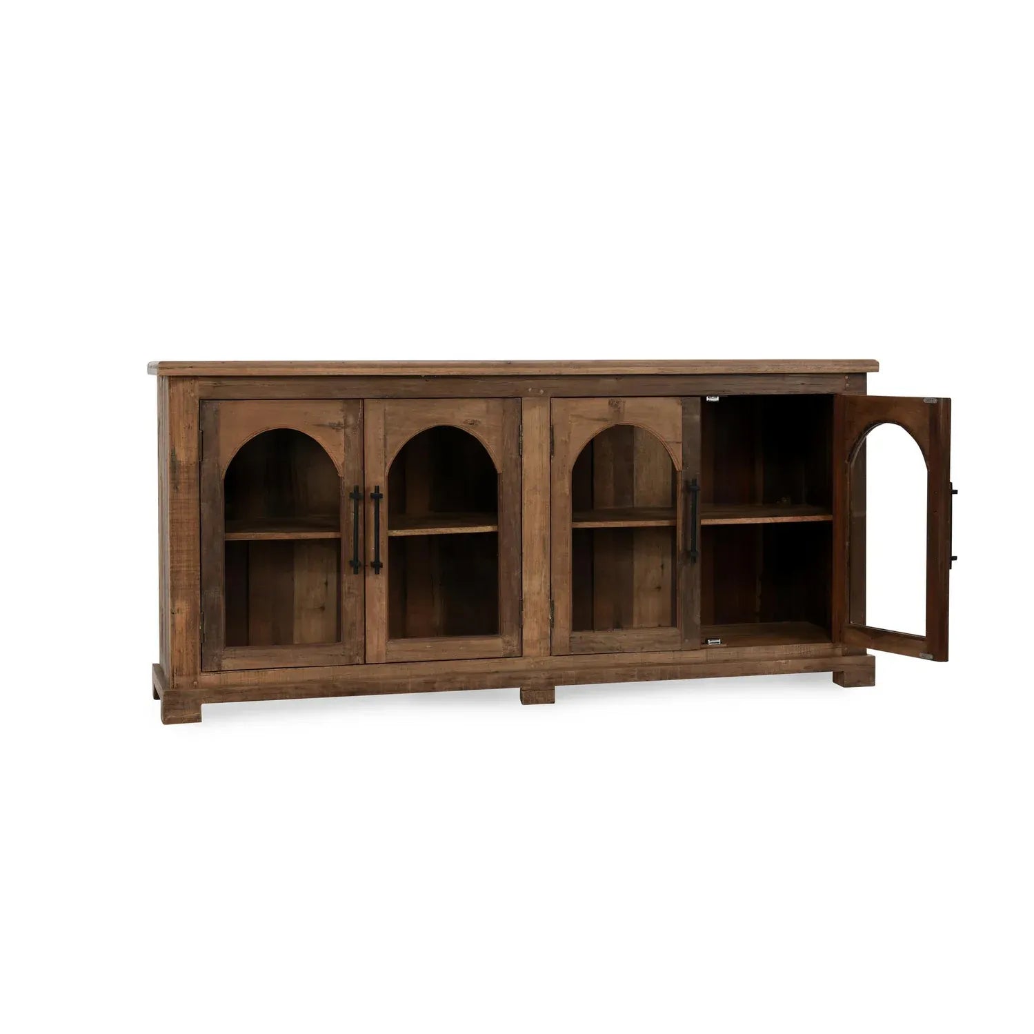 Zion Reclaimed Wood 4Dr Cabinet | Natural