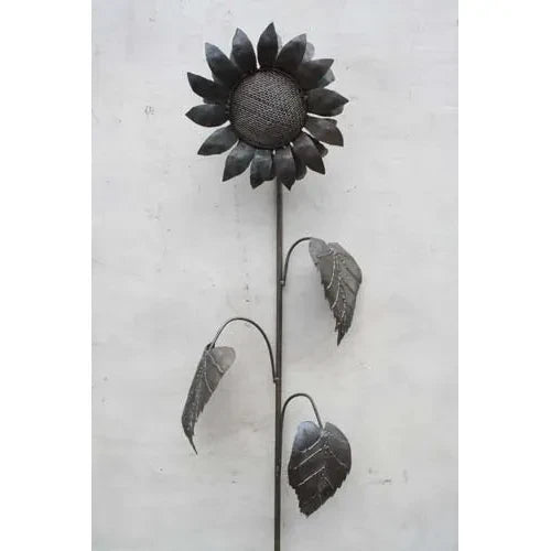 Metal Sunflower Garden Stake