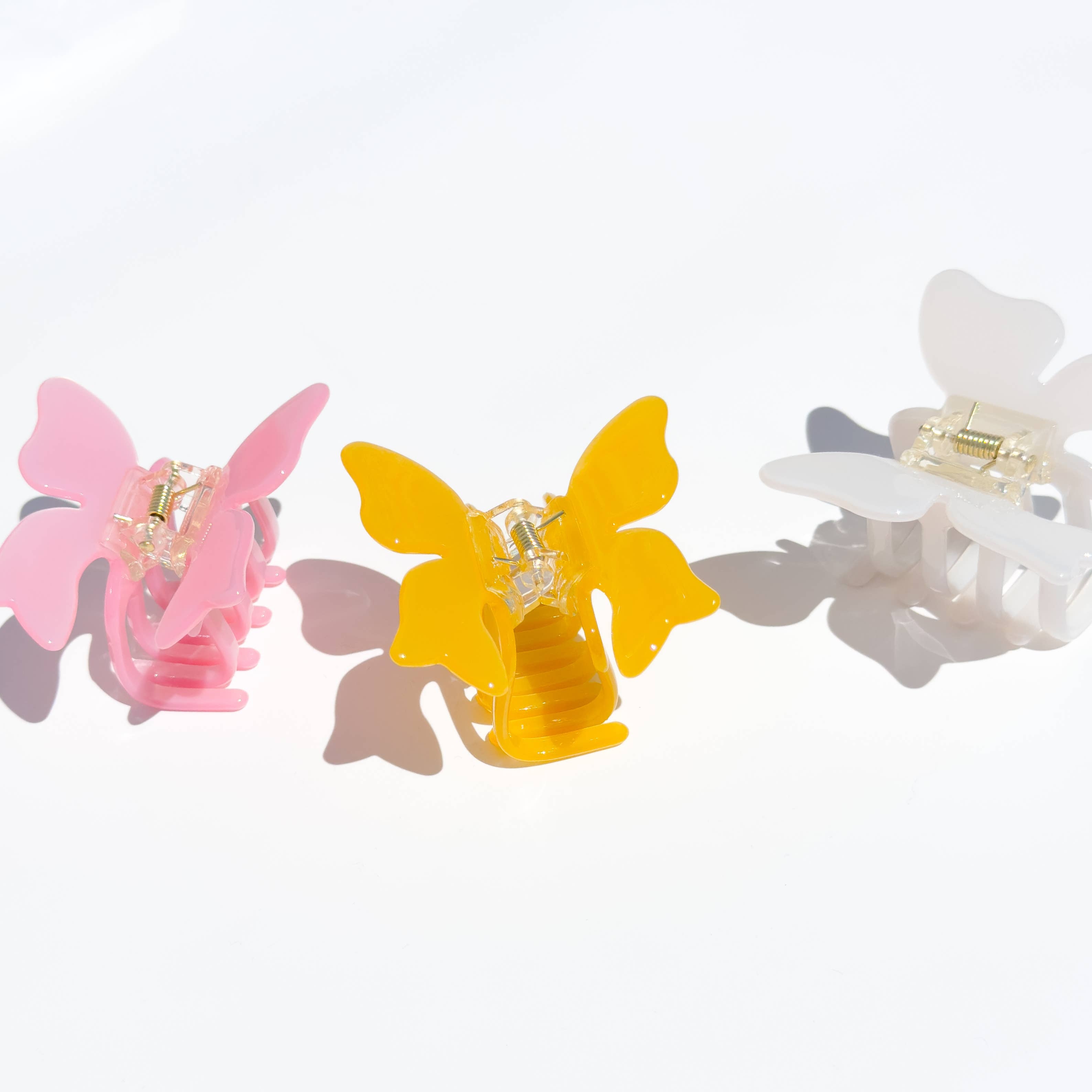 Butterfly Bow Hair Claw Clip | Yellow