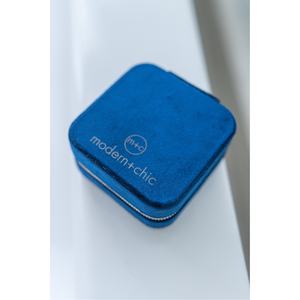 Velvet Jewelry Case | Sterling Grey