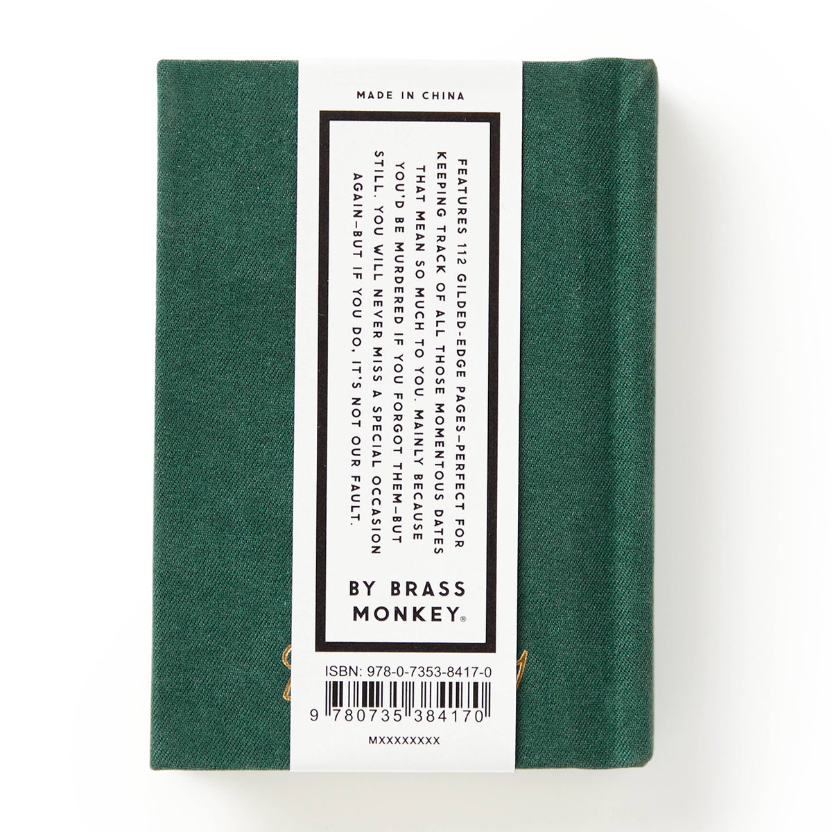 Chronicle Books - Brass Monkey Dates People Get Mad If I Forget Tiny Diary