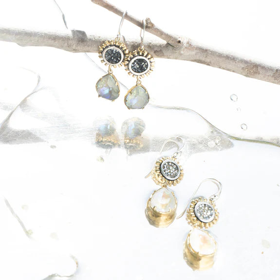 Kristal Be the Light Pear Drop Earrings | Grace