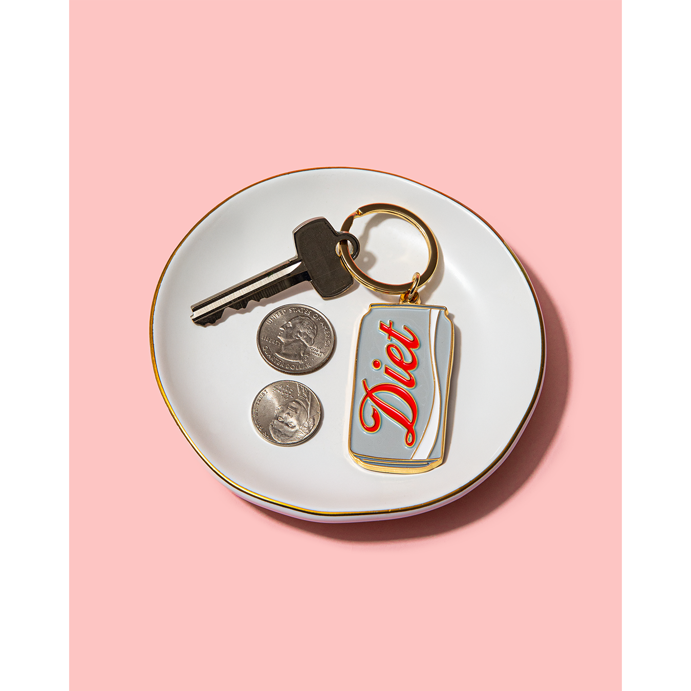 Diet Soda Enamel Keychain