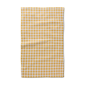 Geometry - Golden Plaid Luxe Hand Towel