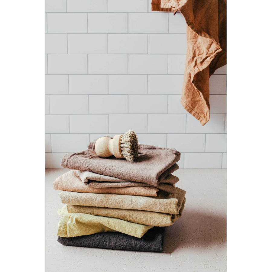 Plant dyed Organic cotton Kitchen Towel | Vanilla