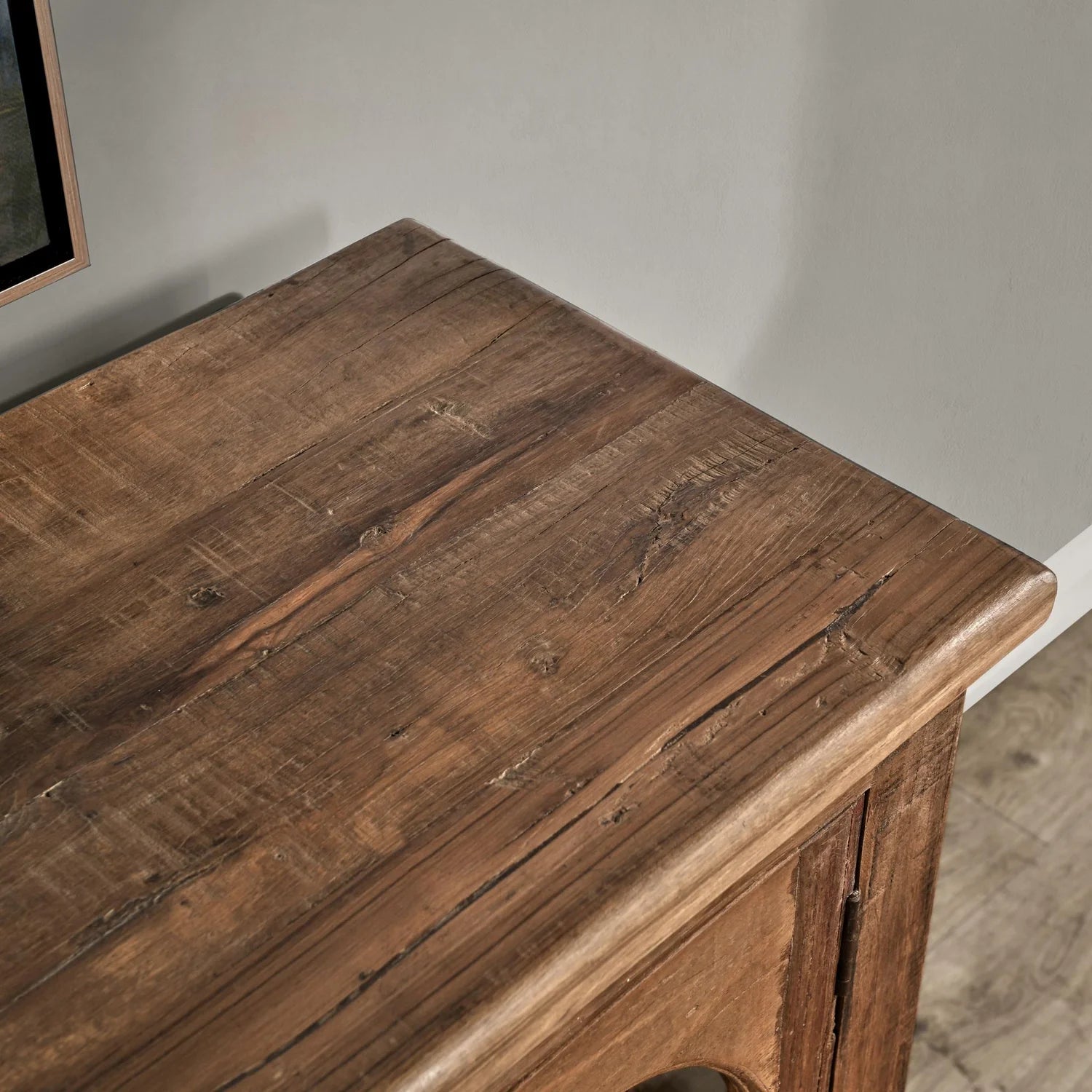 Zion Reclaimed Wood 4Dr Cabinet | Natural