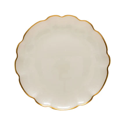 Francesca Collection | Salad Plate - Gold Rimmed