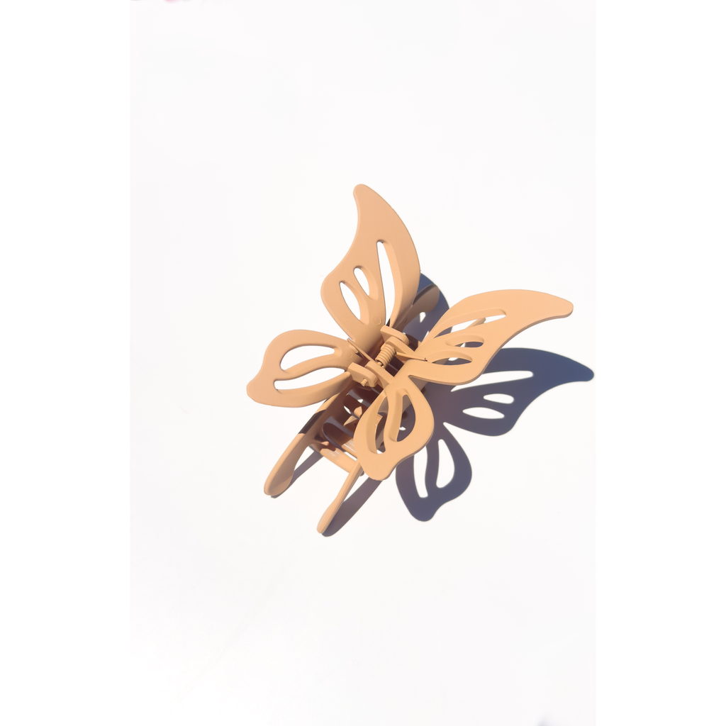 Matte Butterfly Hair Claw Clip | Chocolate