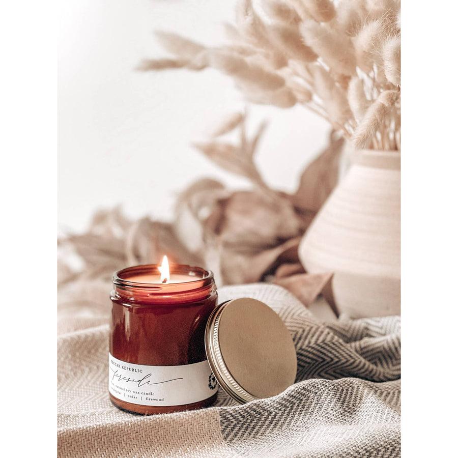 Jar Soy Candle | Fireside (Fall Winter Holiday Christmas)