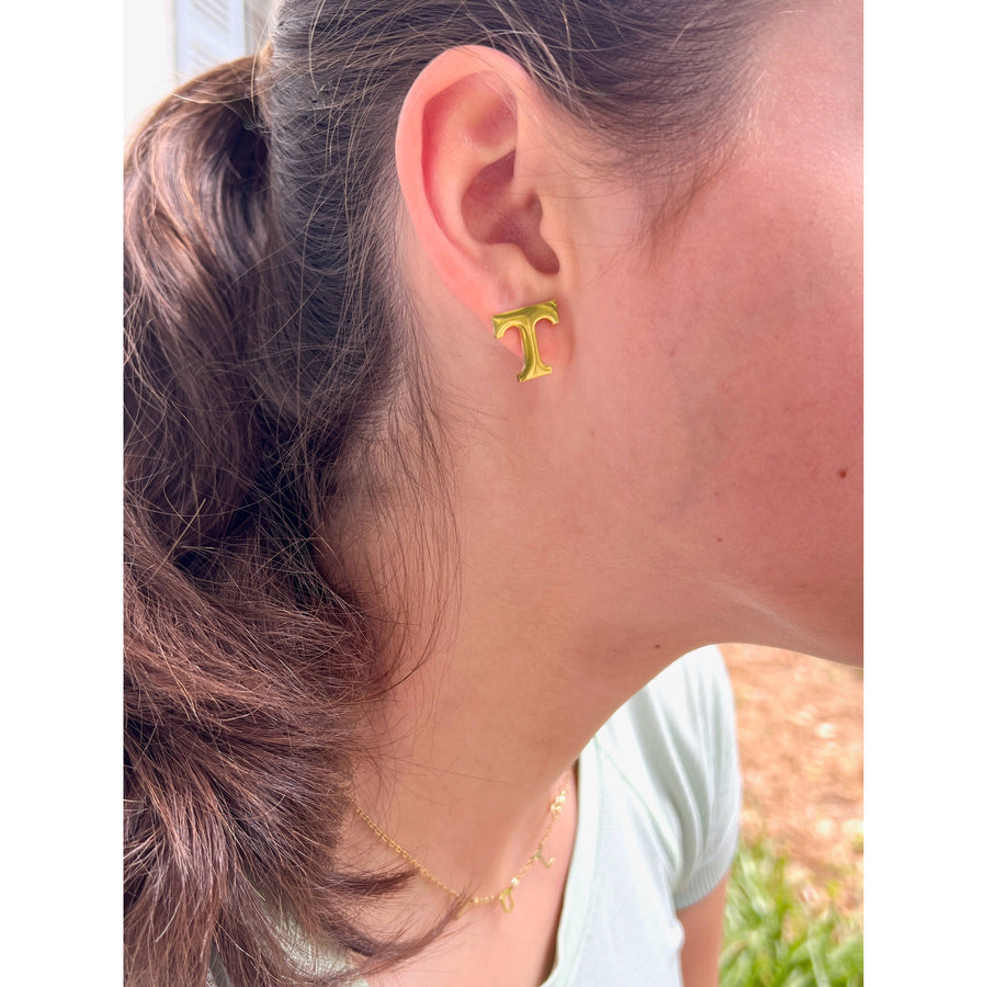 University of Tennessee  T Earrings  