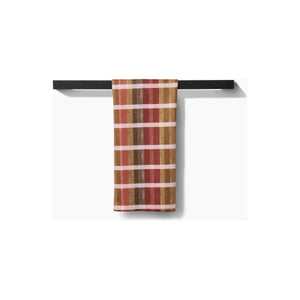 Geometry - Fall Harvest Stripes Tea Towel