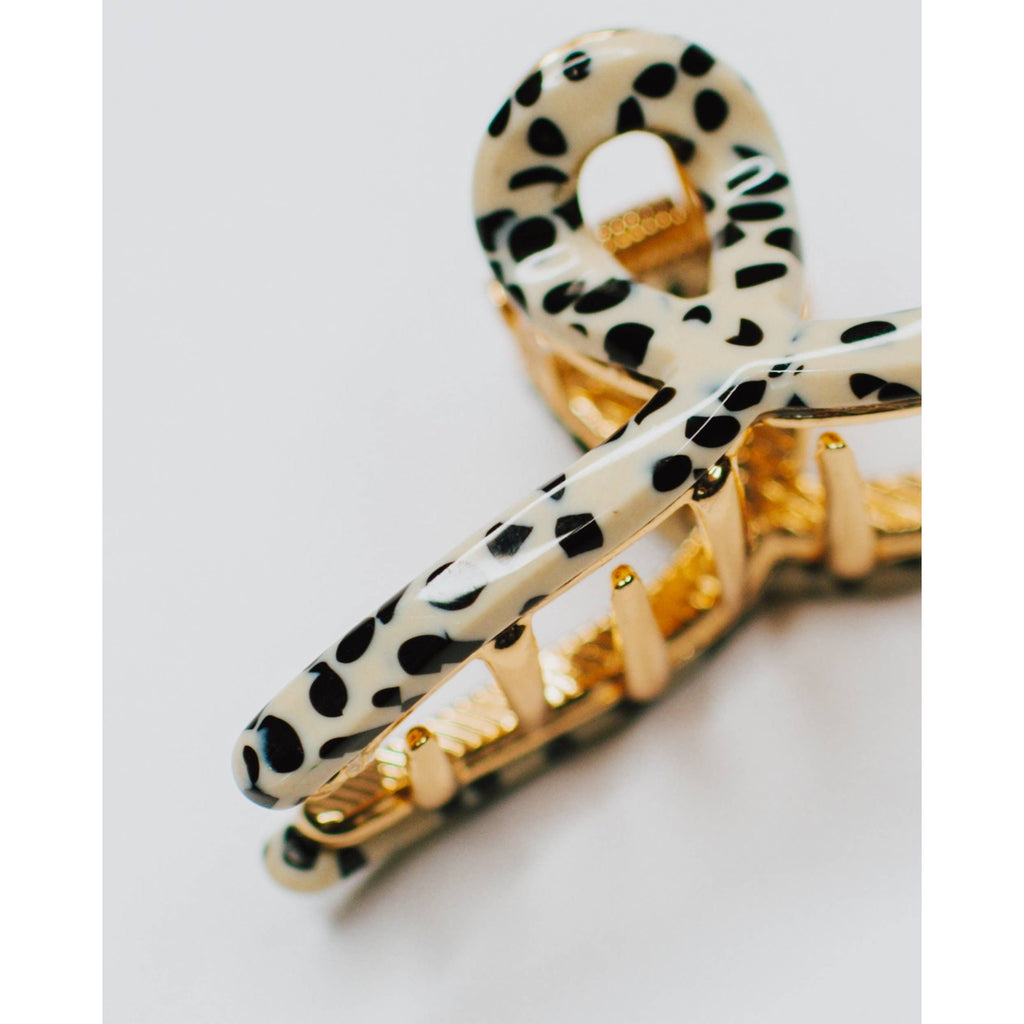 Tiny Loop Hair Claw Clip |  Cheetah
