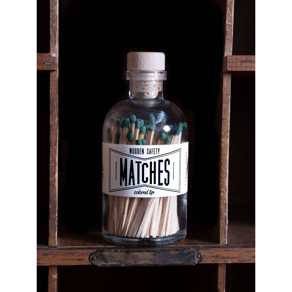 Vintage Apothecary Matches | Olive