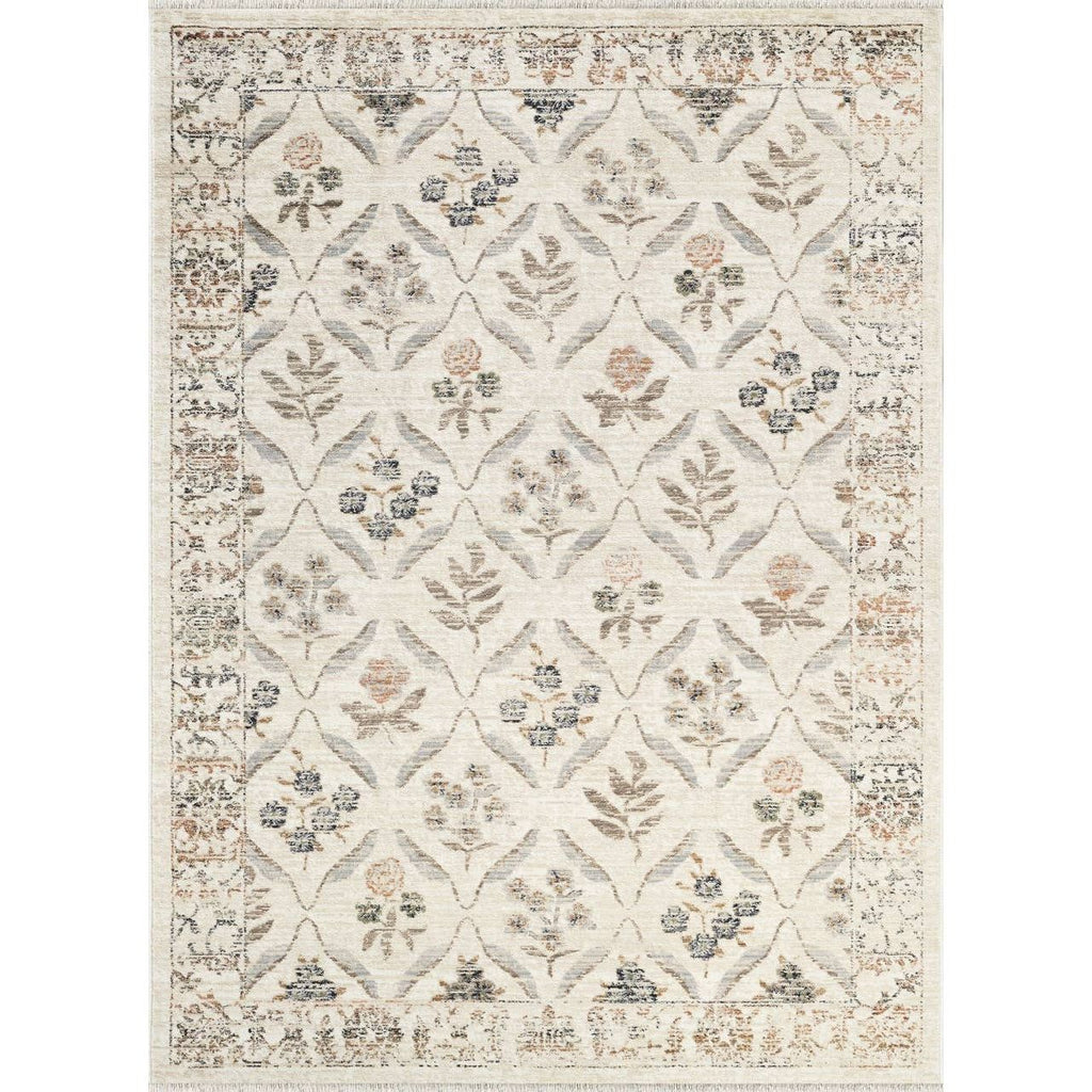 Abani Rugs - Alara Traditional Cream Vintage Floral Area Rug: 7'9" x 10'