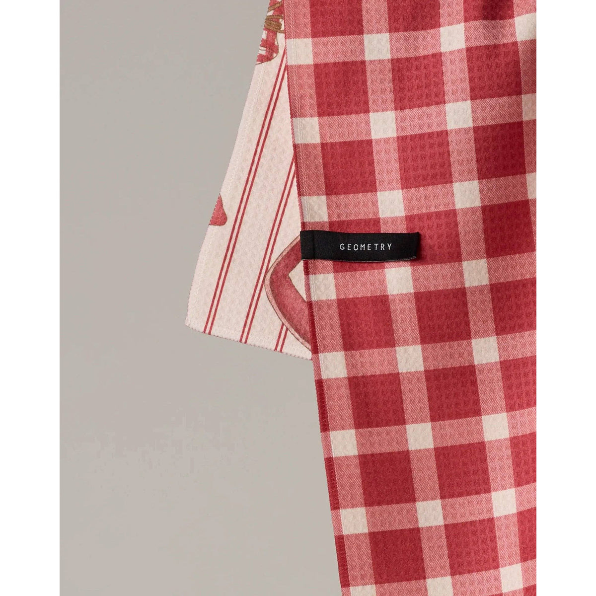 Geometry - Strawberry Jam Luxe Kitchen Towel