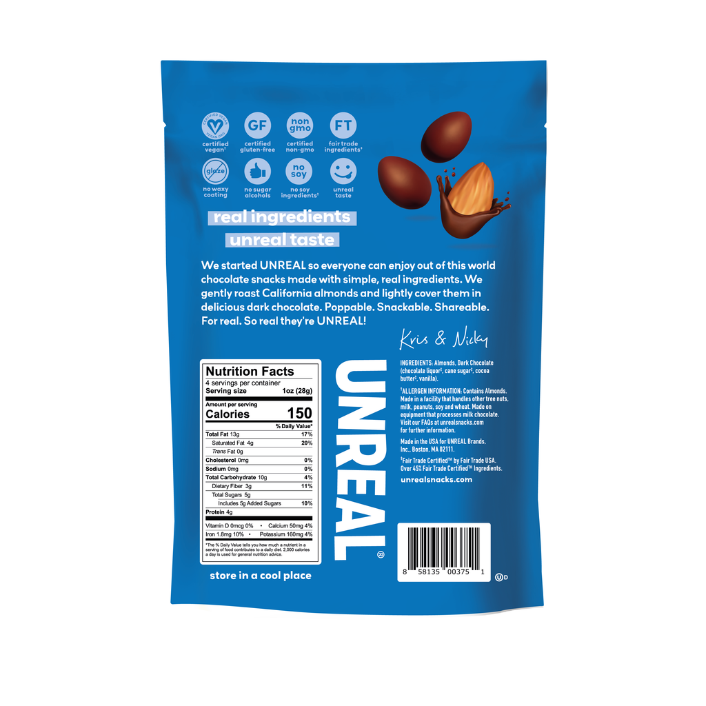 UNREAL | Dark Chocolate Covered Almonds
