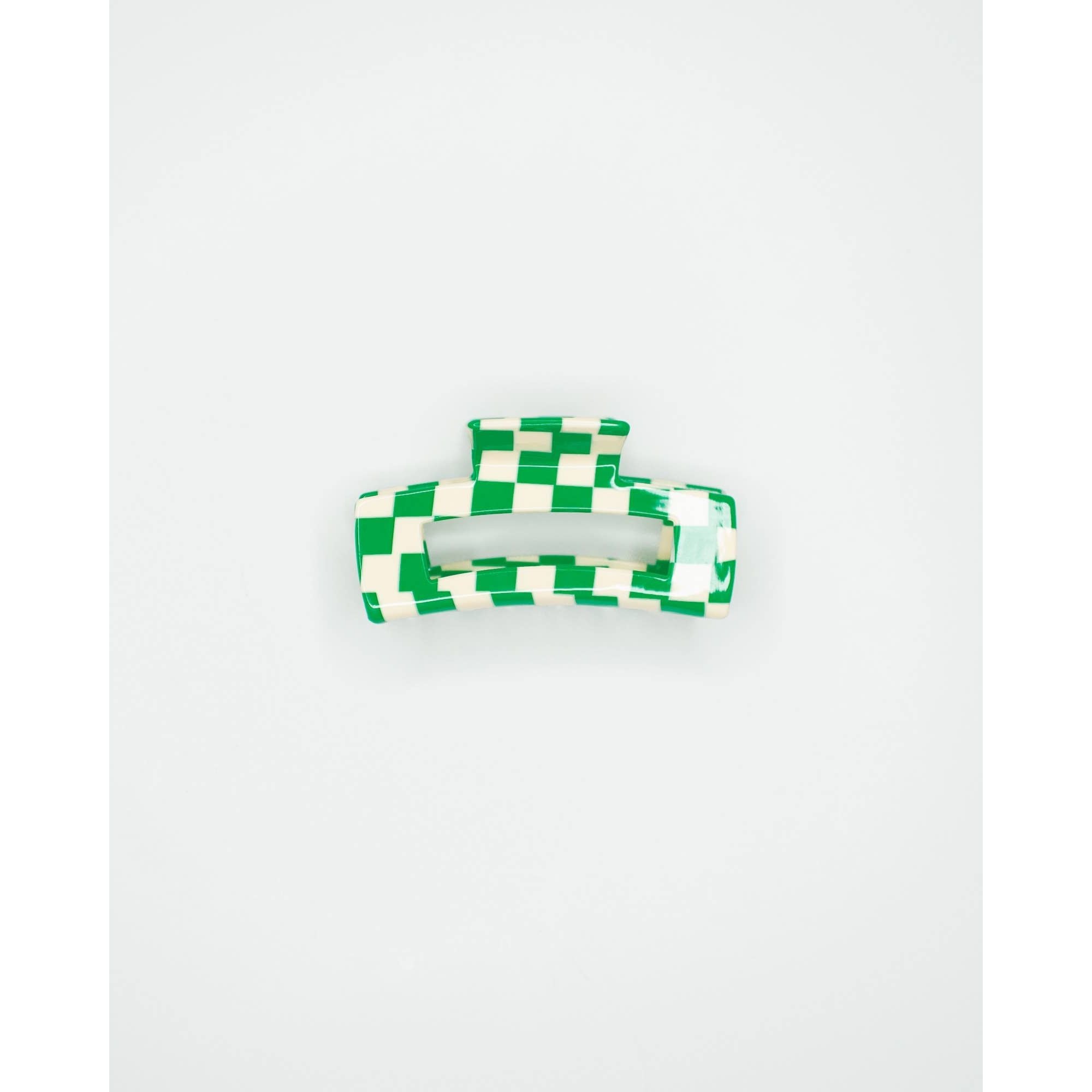 Checker Hair Claw | Orange