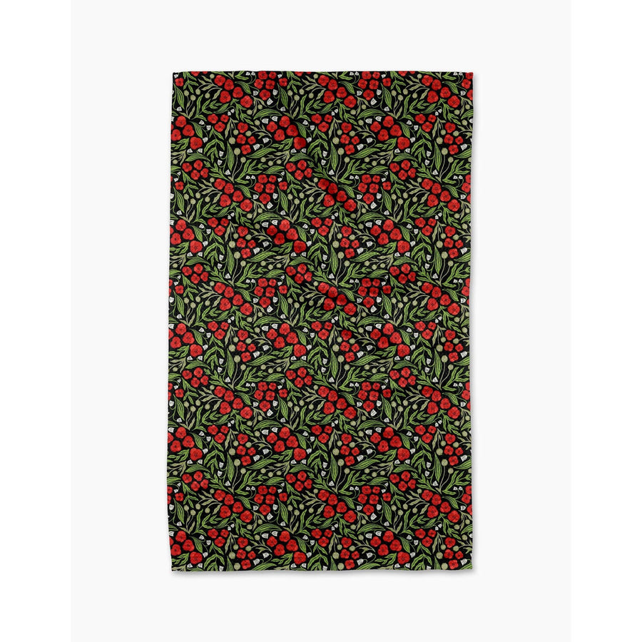Geometry - Flowing Poppies Tea Towel