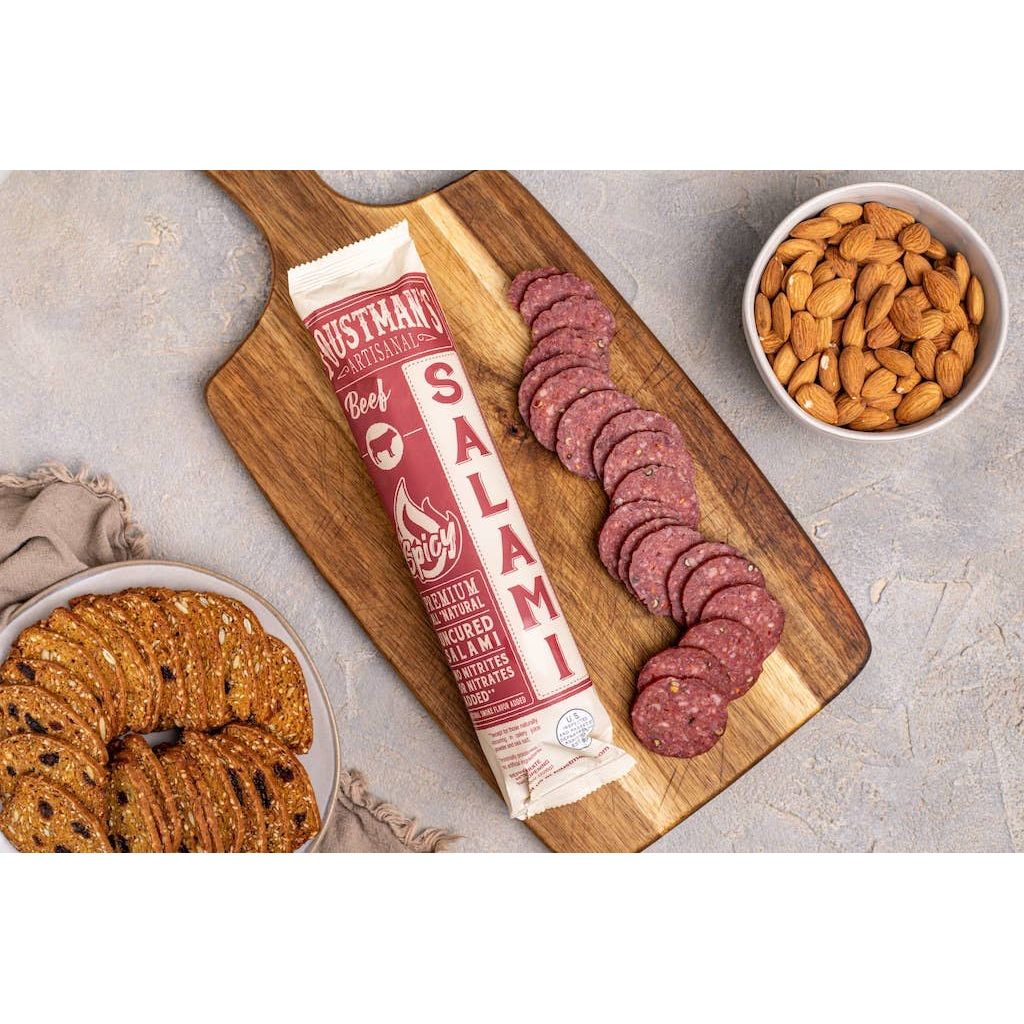 Foustman’s Artisanal Uncured Spicy Beef Salami