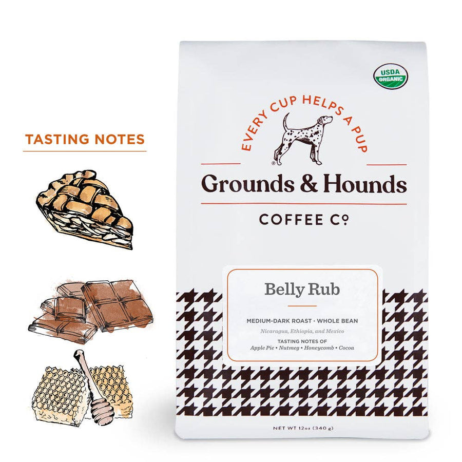 Grounds & Hounds Coffee Co.® Roast Coffee | Belly Rub (Whole Bean)