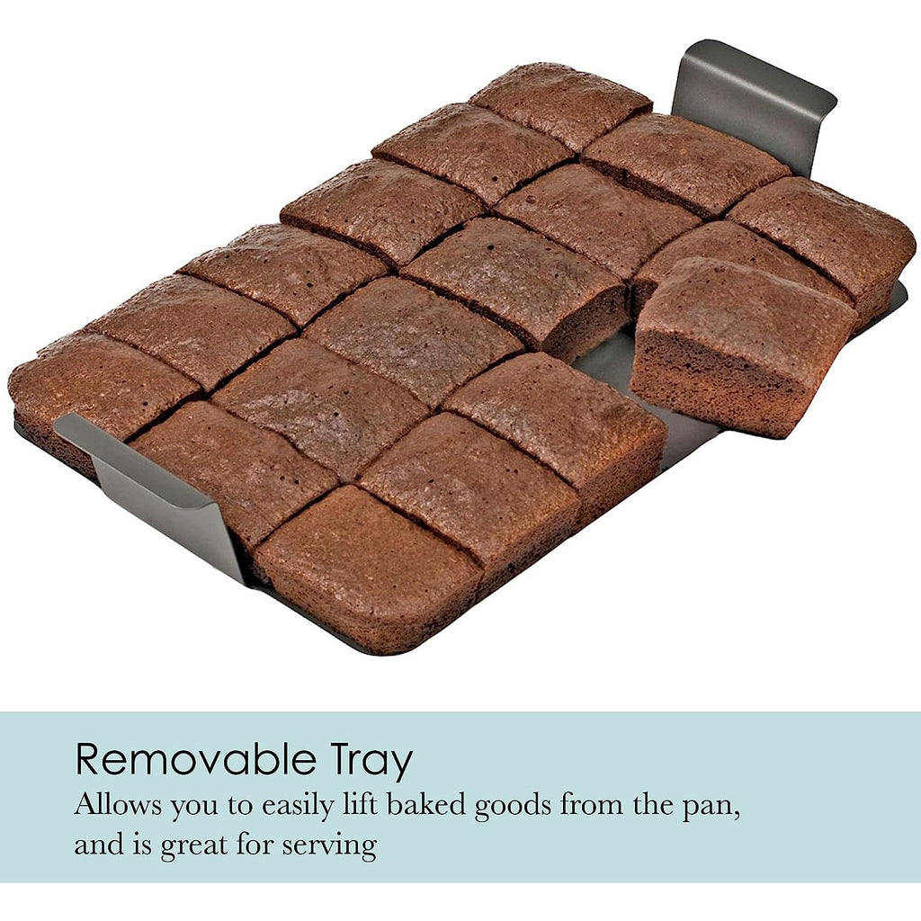 Chicago Metallic Nonstick Slice Solutions Brownie Pan | 9" x 13"