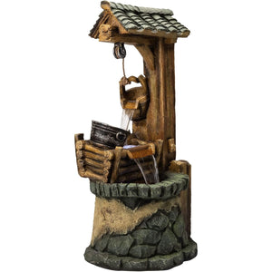 Wishing Well Garden Waterfall Fountain