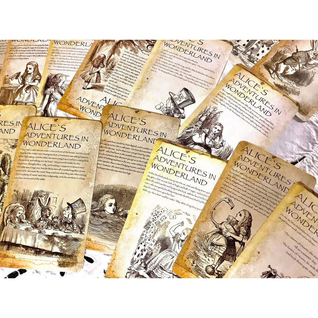 Alice in Wonderland Vintage Ephemera Postcard