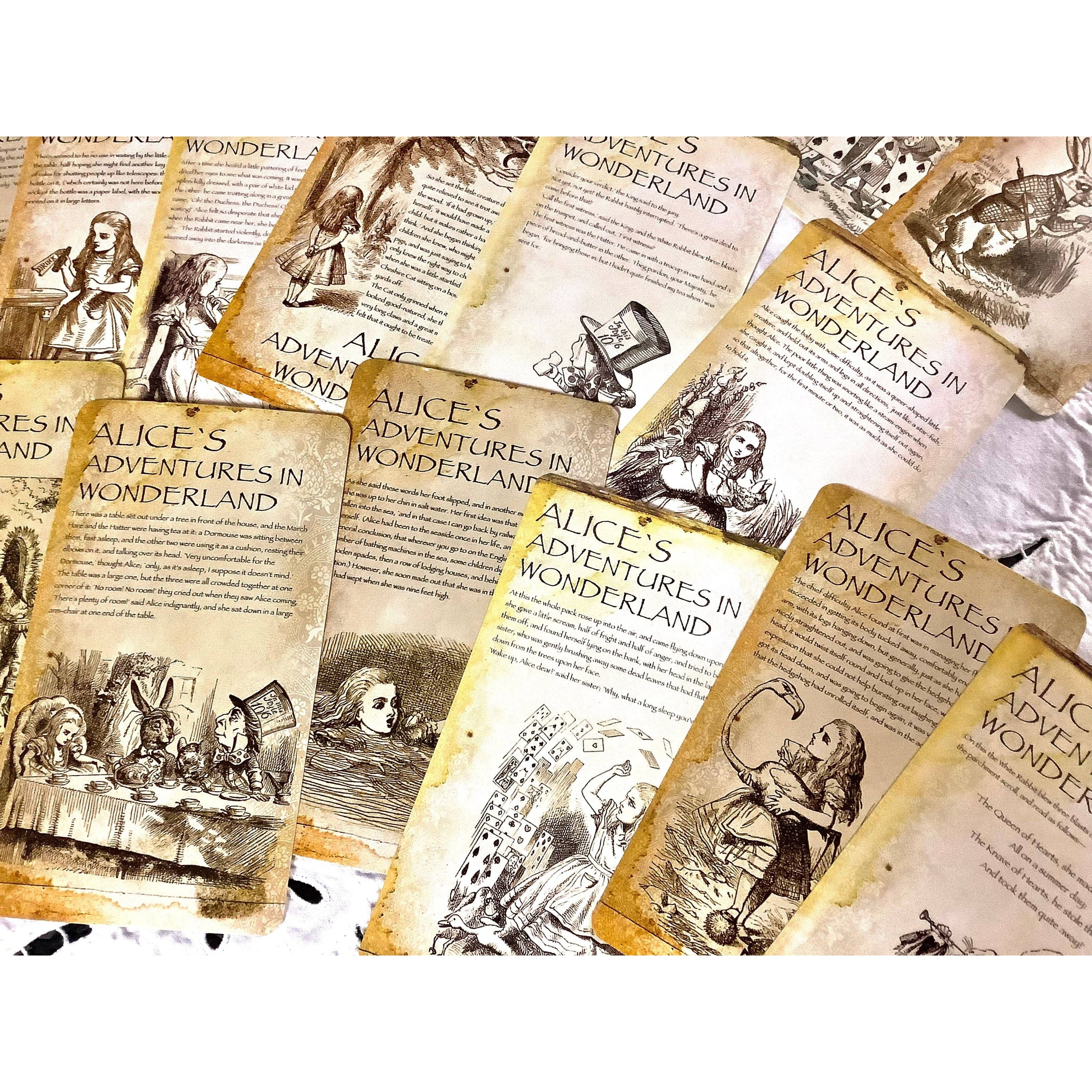 Alice in Wonderland Vintage Ephemera Postcard