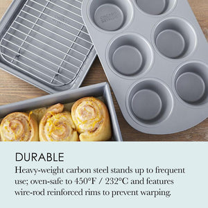 Chicago Metallic Non-Stick Toaster Oven Bakeware Set