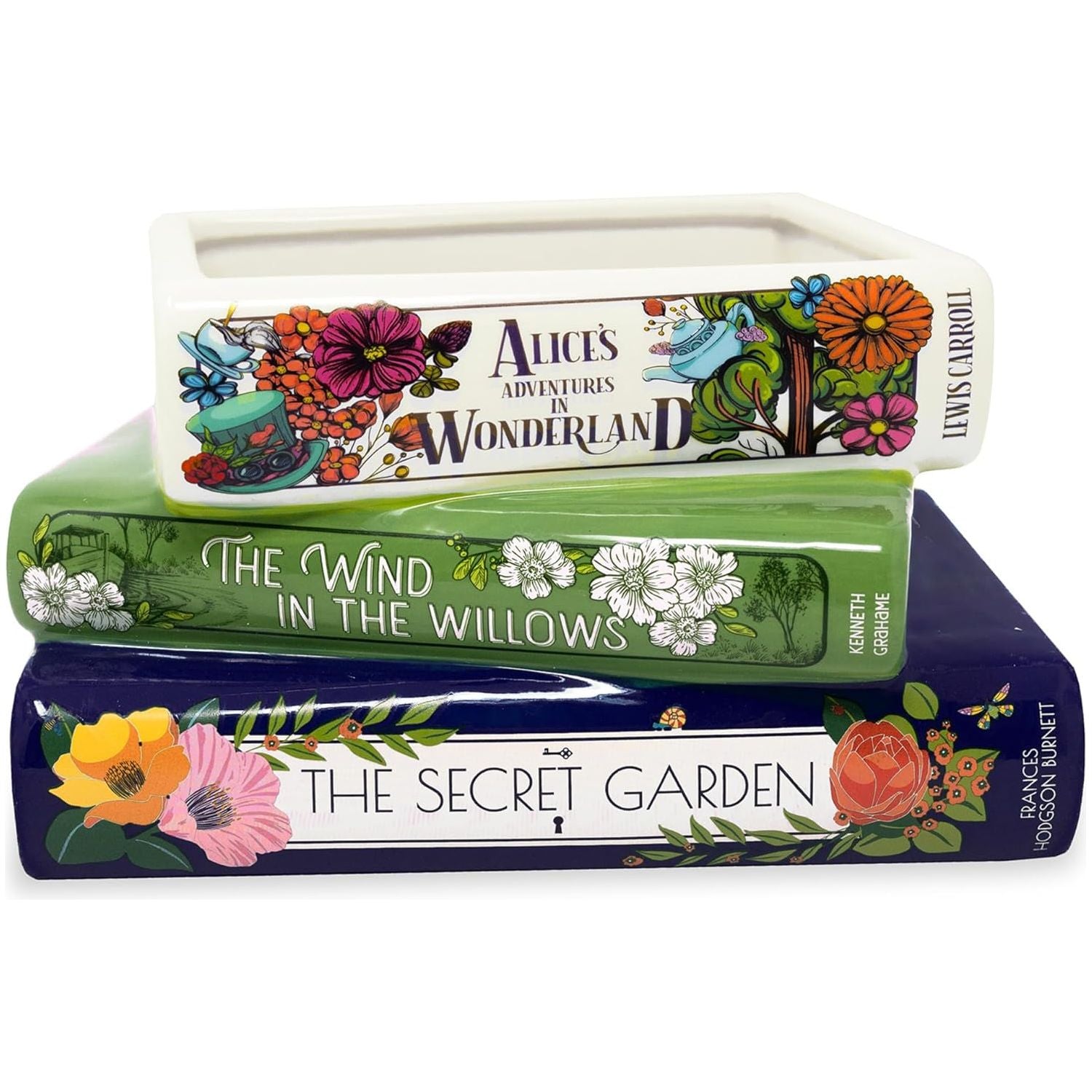 Stacked Book Vase | Whimsical Classics