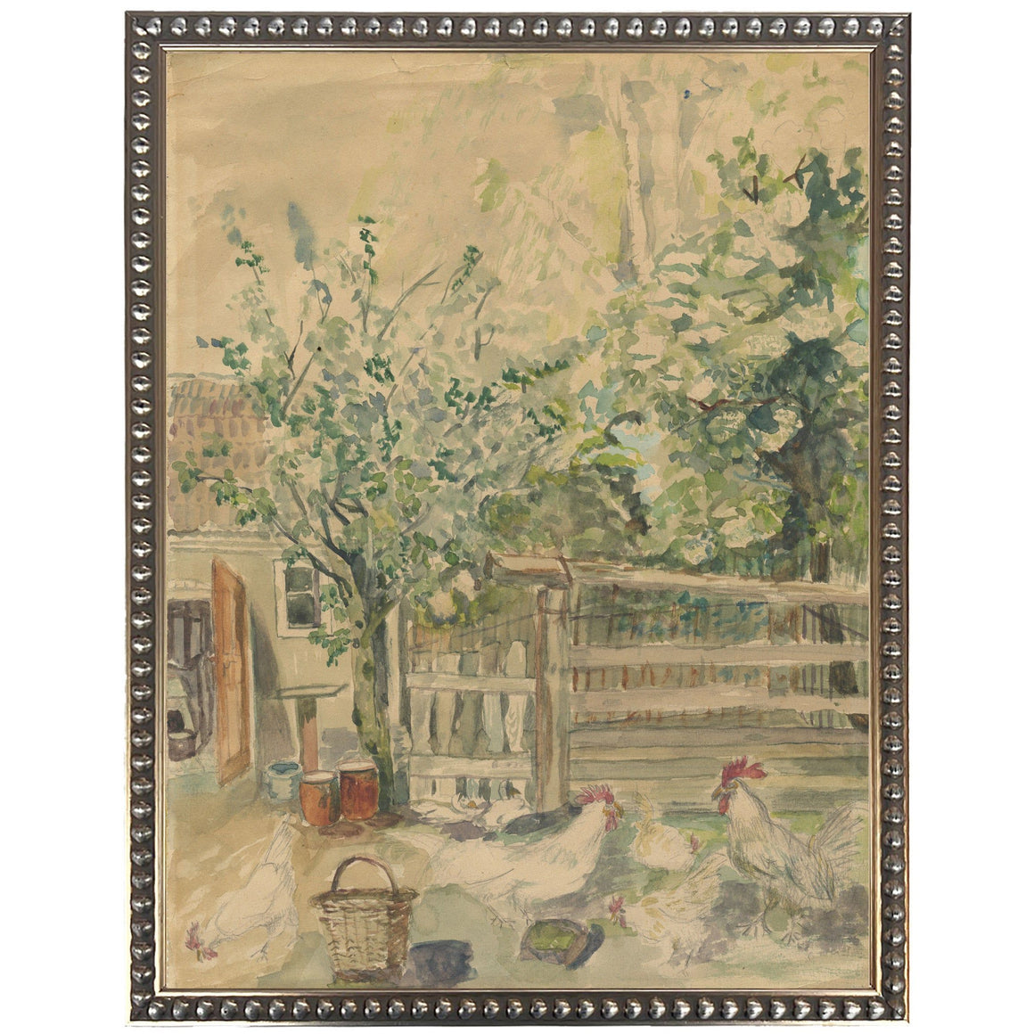 Vintage Watercolor | Chickens