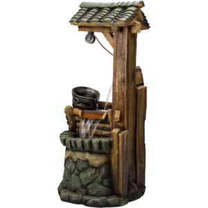 Wishing Well Garden Waterfall Fountain
