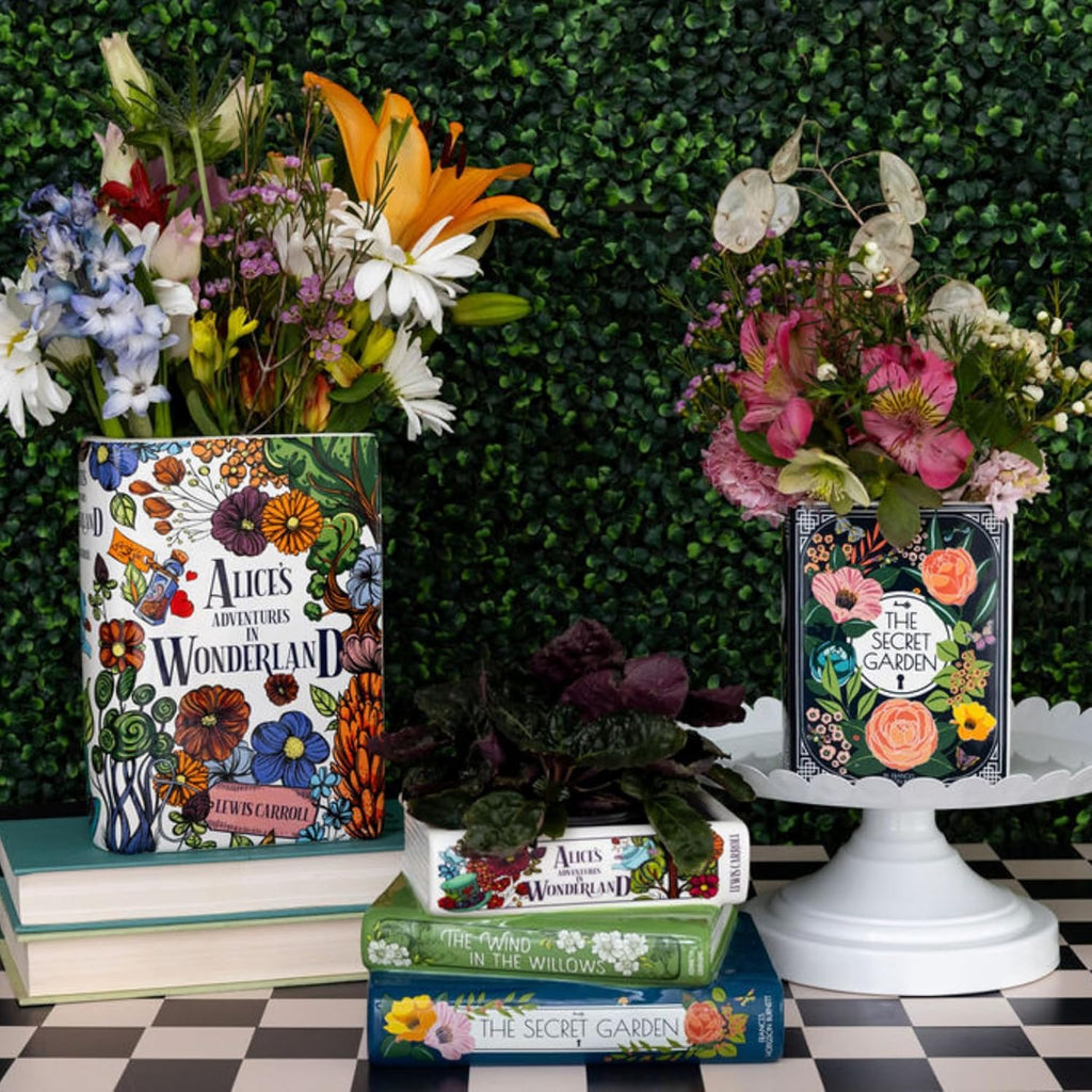 Stacked Book Vase | Whimsical Classics