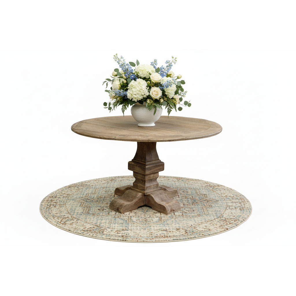 Reclaimed Oak Round Dining Table