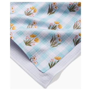 Geometry - Picnic Plaid Blue Tea Towel