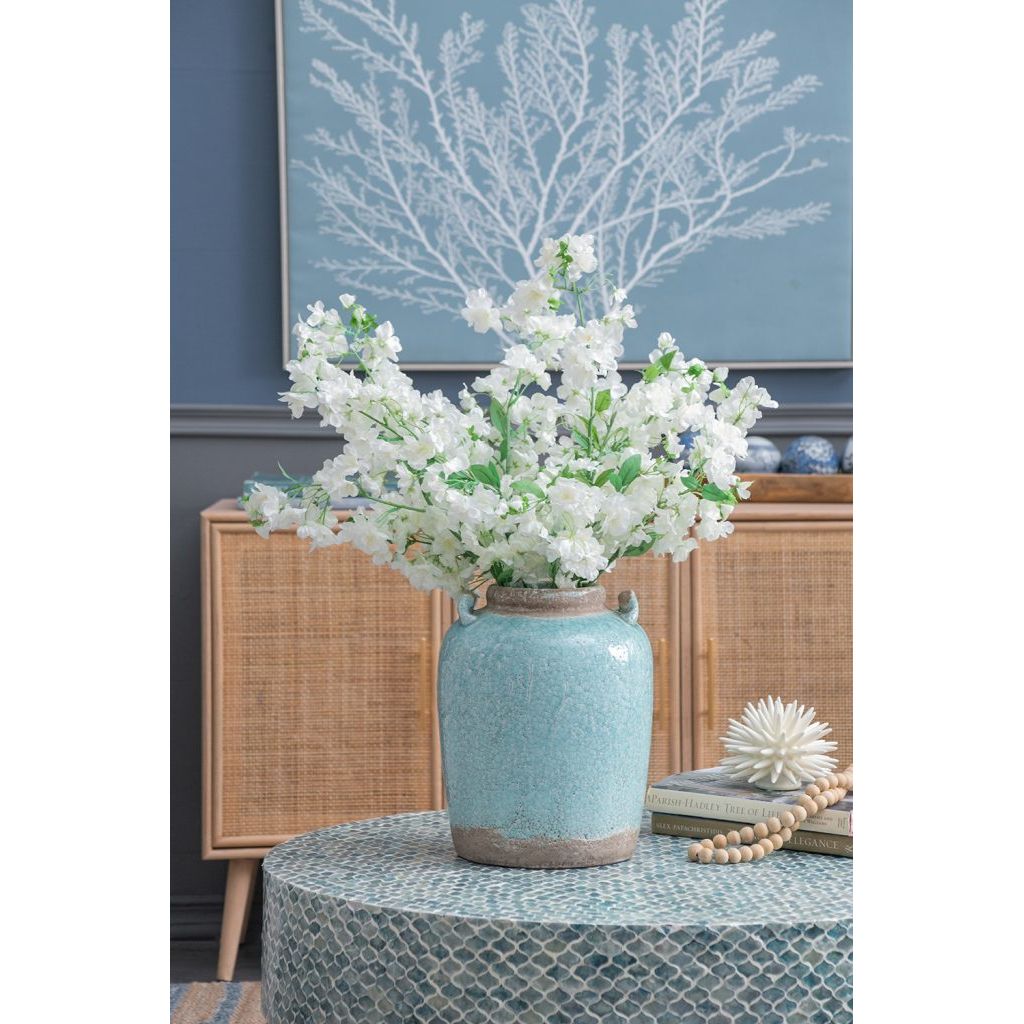Turquoise Terracotta Vase