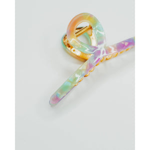 Beachy Loop Hair Claw | Rainbow