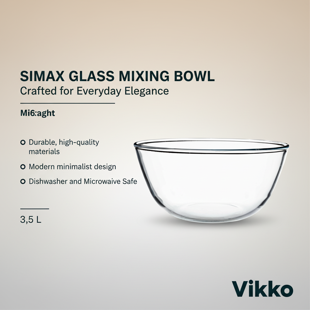 Simax Nyko Glass Mixing Bowl