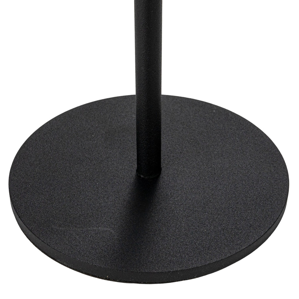 Black Metal LED Rechargeable Table Lamp w/Touch Sensor