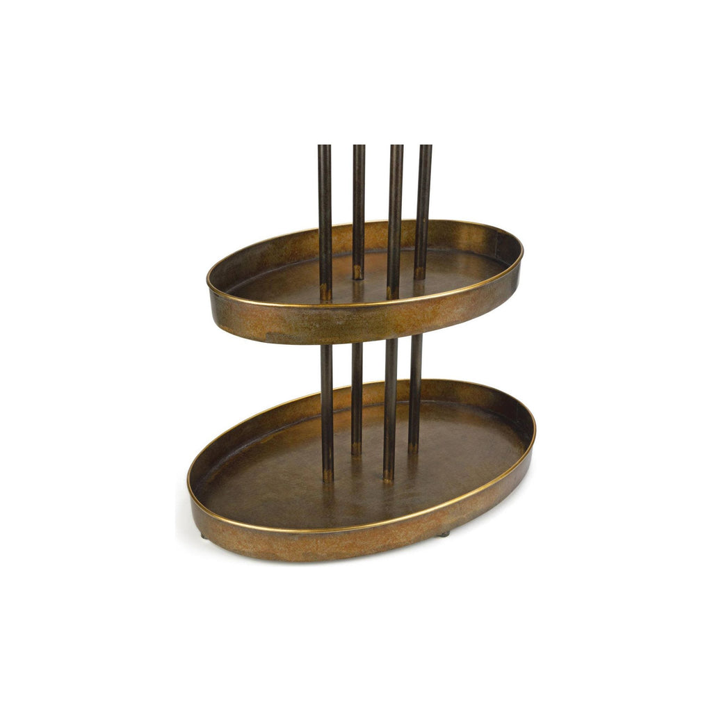 3 Tier Oval Tabletop Display