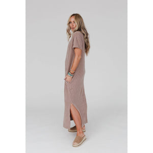 Easy Days Maxi Slit Tee Dress | Acorn