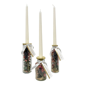 Botanical Taper Candle Holder: Tall | Lavender Fields