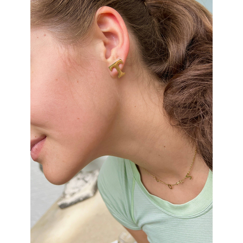 University of Tennessee  T Earrings  