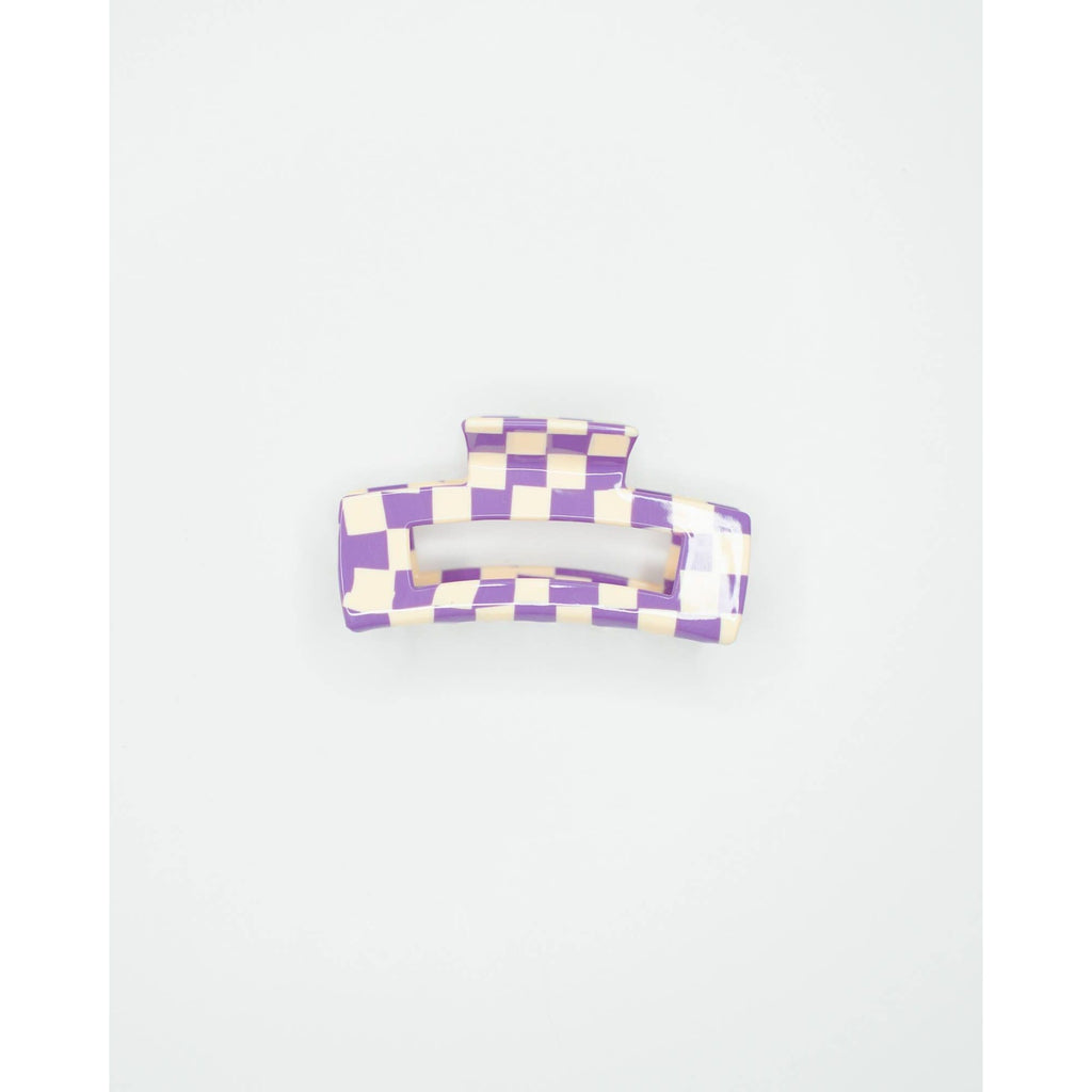 Checker Hair Claw | Orange