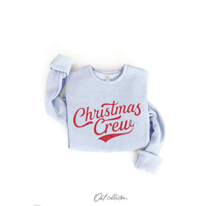 Christmas Crew Graphic Sweatshirt  | Cranberry Heather