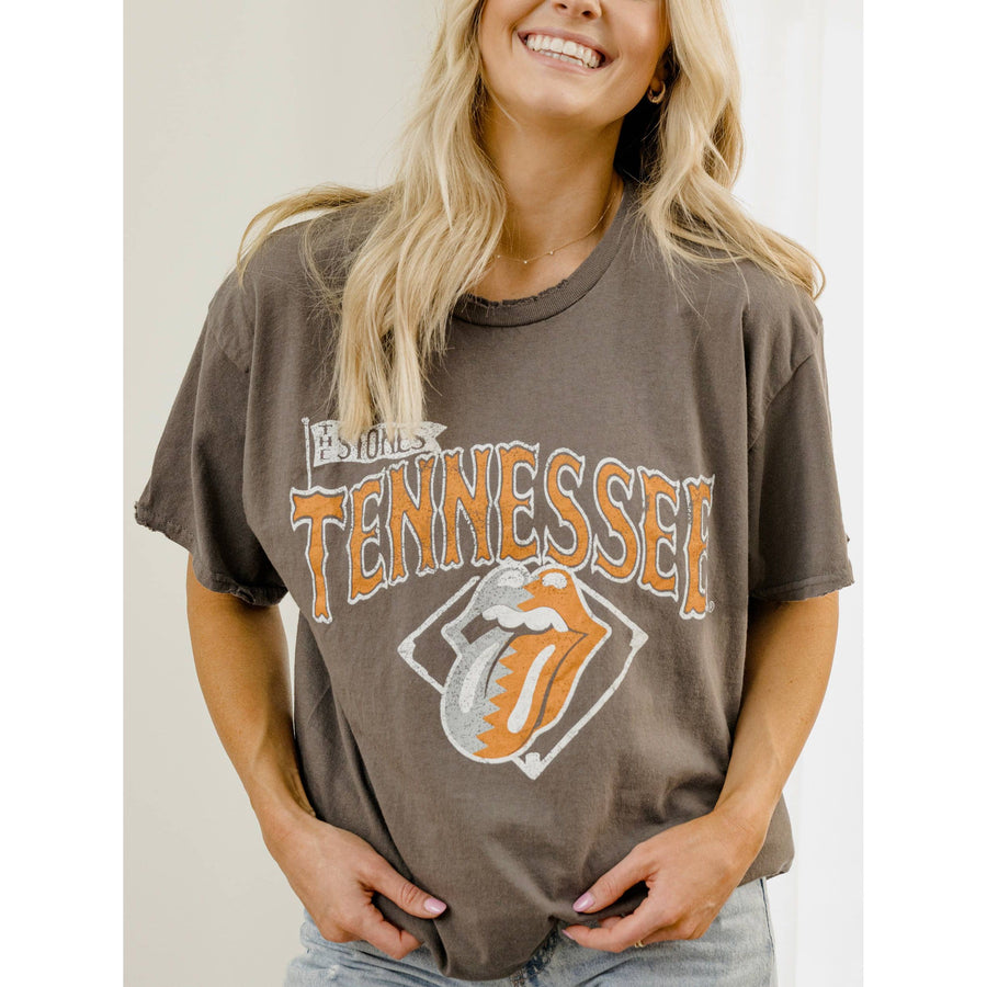 Rolling Stones Tennessee Vols Diamond Charcoal Thrifted Tee