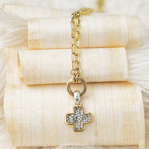 Kristal Life in Balance Cross Charm