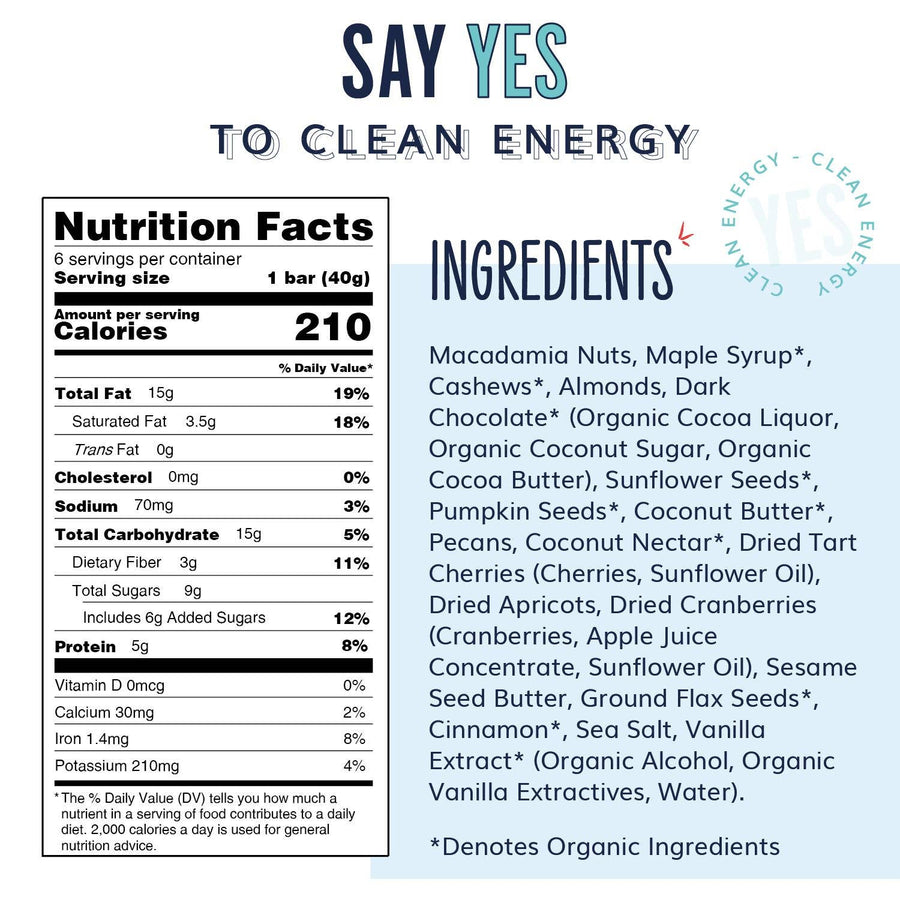 YES Bar® | Macadamia Cherry Chocolate