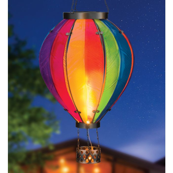 Hot Air Balloon Solar Lantern - XL | Rainbow