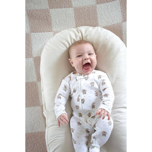 Organic 2-Way Zipper Footie | Brixy Bunny